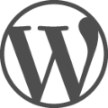 Wordpress greyscale icon